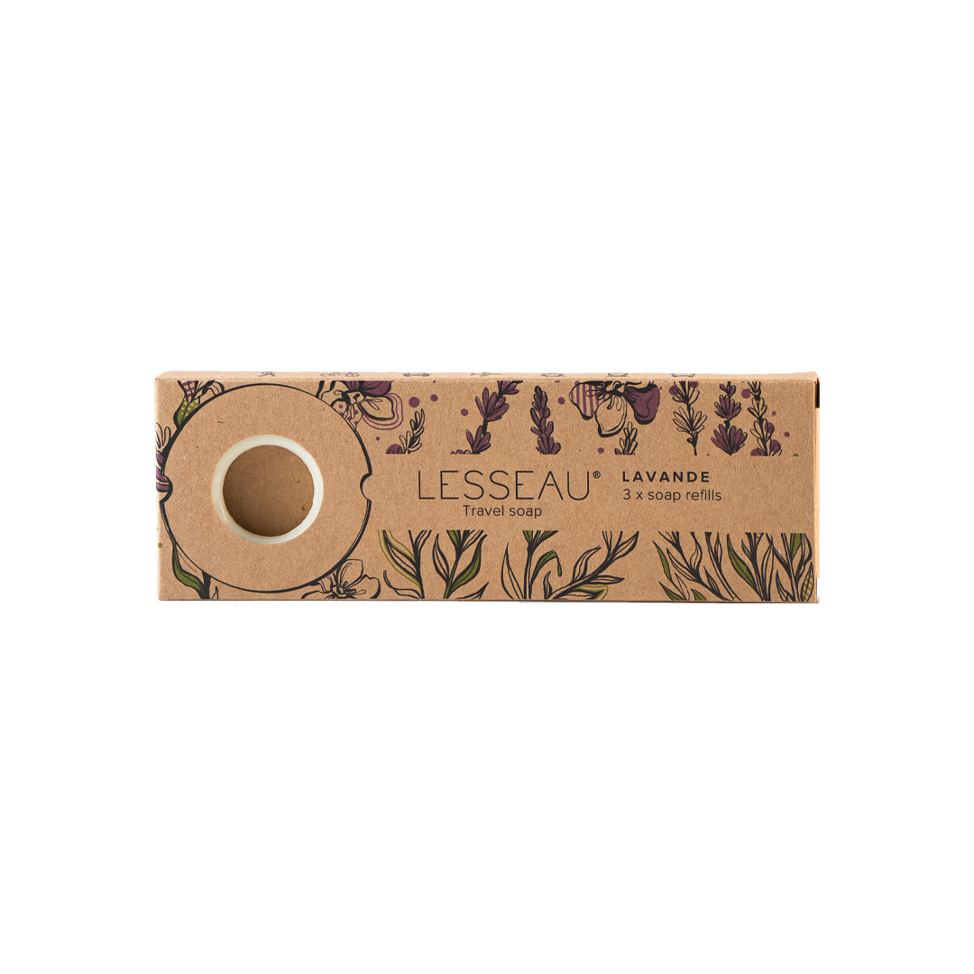 LAVANDE Travel soap 3x navulling